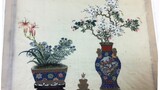 painted silk panel