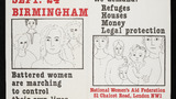 'Battered Women are Marching to Control Their Own Lives' Birmingham March poster