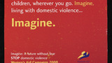 'Imagine: A future without fear' Women's Aid Campaign 2000 poster