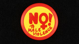 'No! to Male Violence' badge