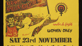'International Day to End Violence Against Women 1991' National Demonstration poster