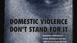 'Domestic Violence - Don't Stand For It' Women's Aid England Helpline poster