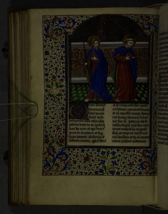 St Peter and St Paul (fol. 203v) Image credit Leeds University Library