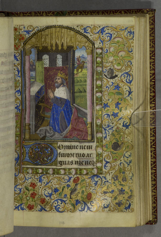 King David (fol. 112r) Image credit Leeds University Library