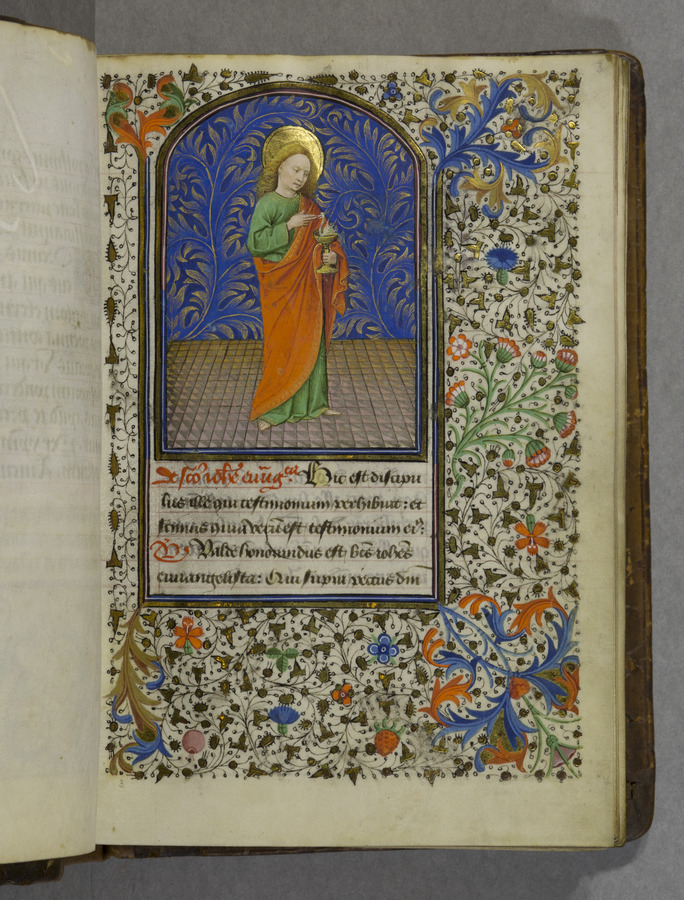 St. John, the Evangelist (fol. 3r) Image credit Leeds University Library
