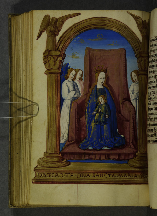 Virgin and Child (fol. 112v) Image credit Leeds University Library