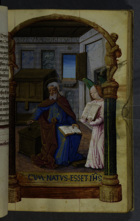 St. Matthew, the Evangelist (fol. 16r) Image credit Leeds University Library