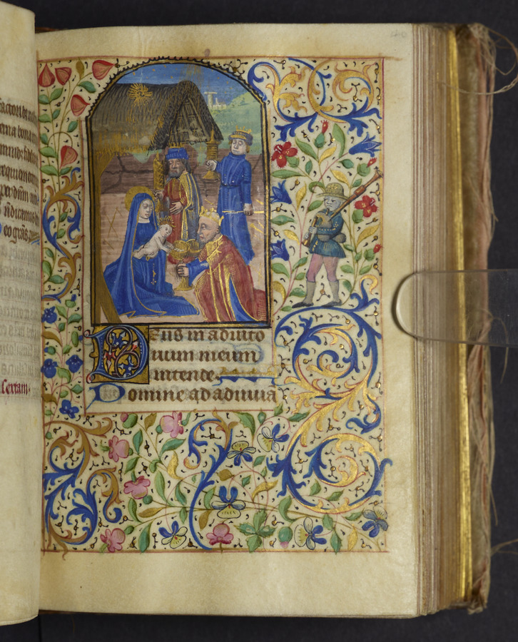 Adoration of the Magi (fol. 40r) Image credit Leeds University Library