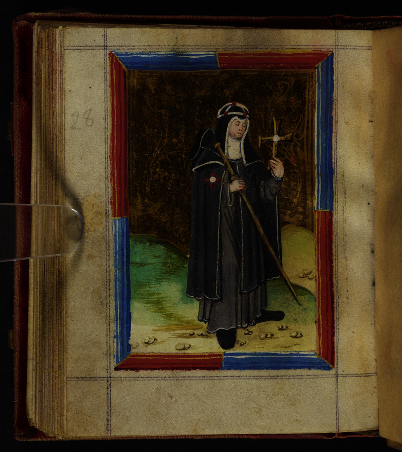 St. Bridget of Sweden (fol. 63v) Image credit Leeds University Library