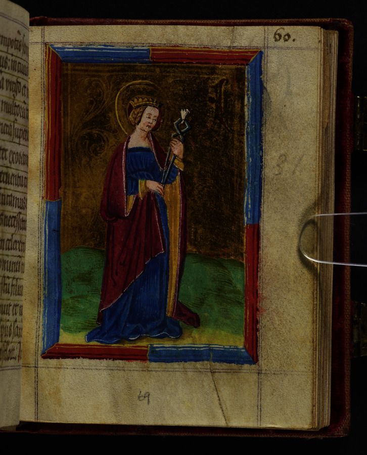 St. Apollonia of Alexandria (fol. 69r) Image credit Leeds University Library