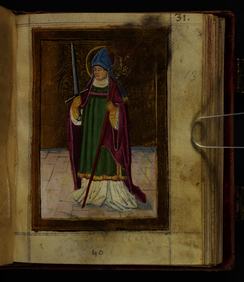 St. Kylian (fol. 40r) Image credit Leeds University Library