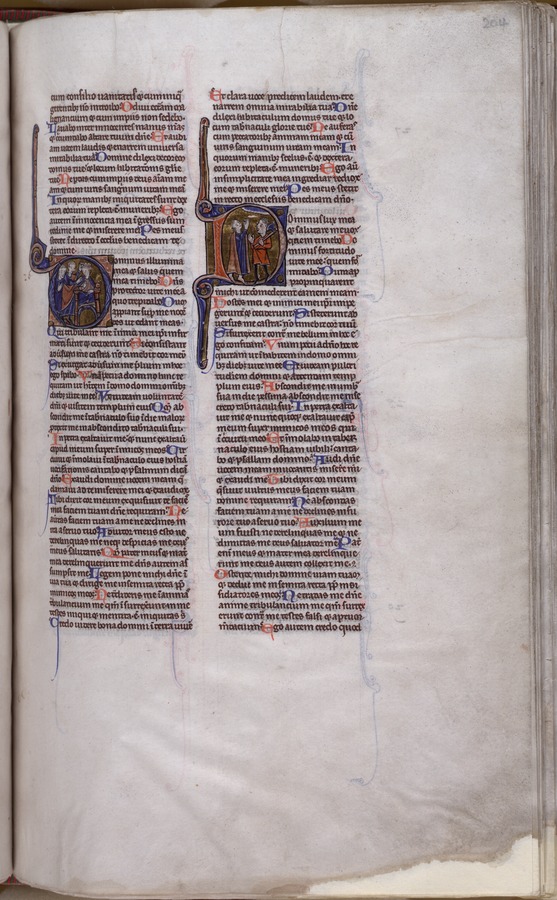 Coronation of David (fol. 204r) Image credit Leeds University Library