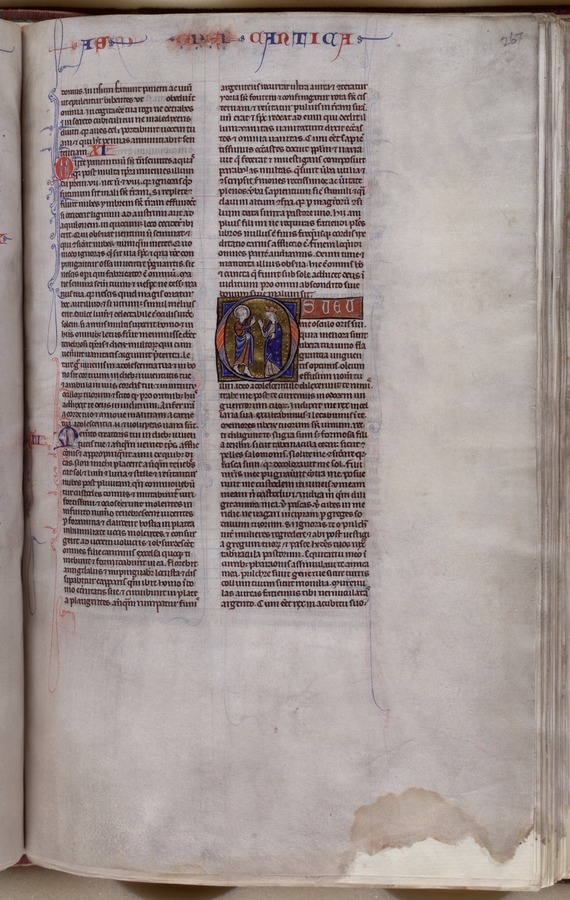 Christ and Ecclesia (fol. 267r) Image credit Leeds University Library