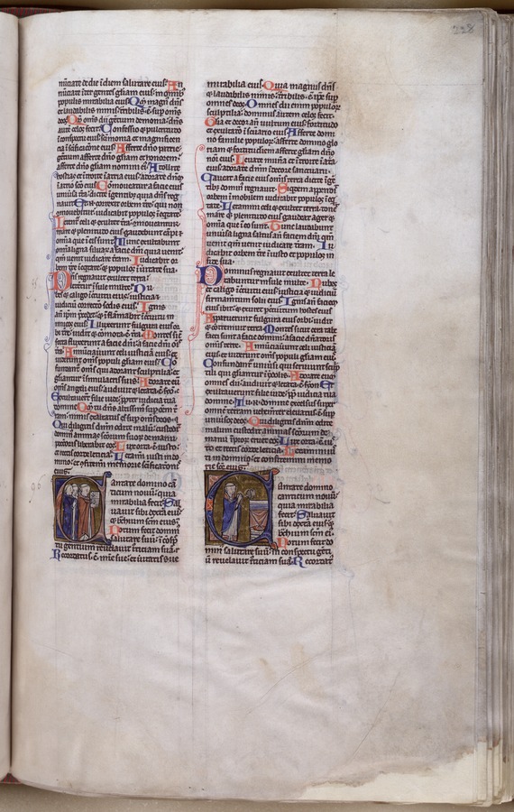 Priest and clerics (fol. 228r) Image credit Leeds University Library