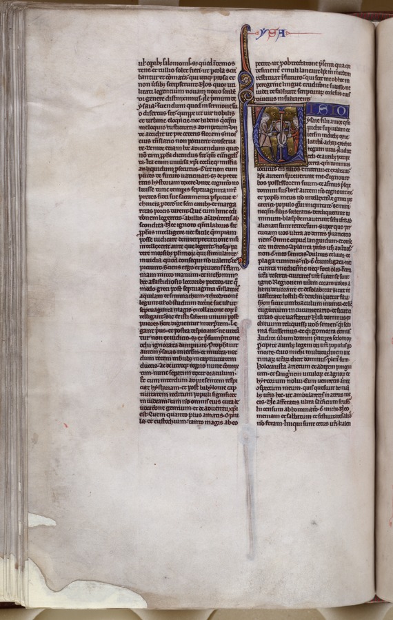 The martyrdom of Isaiah (fol. 290v) Image credit Leeds University Library