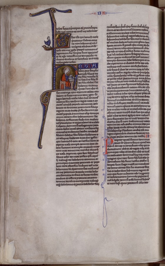 Baruch writing (fol. 334v) Image credit Leeds University Library