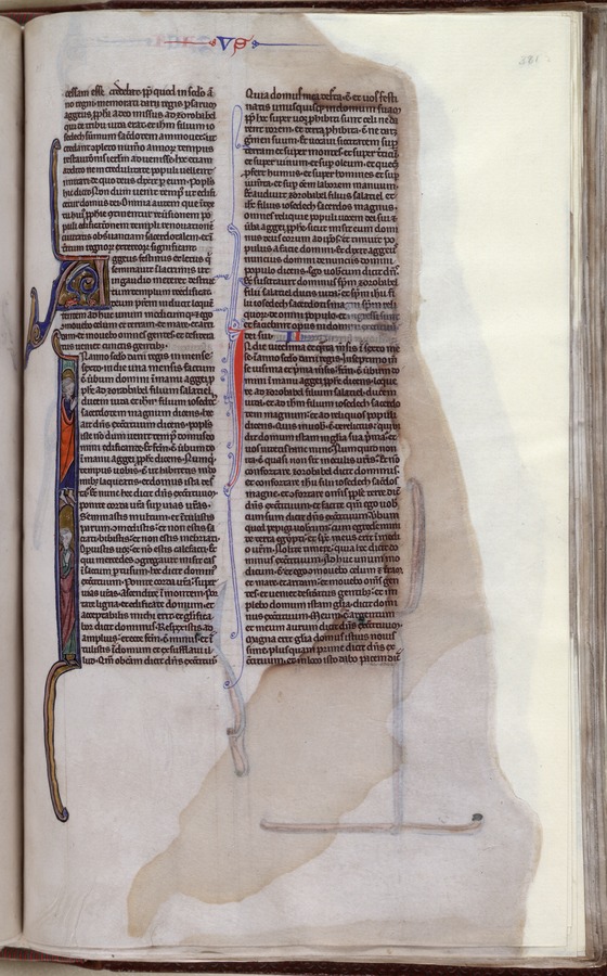 The prophet Haggai and Zerubbabel (fol. 381r) Image credit Leeds University Library