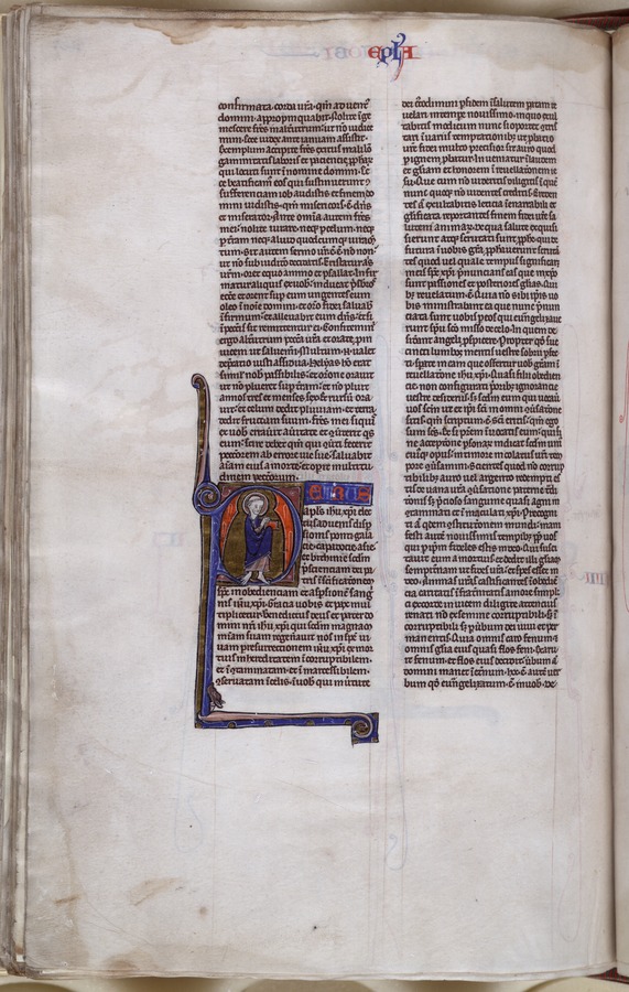 St. Peter (fol. 467v) Image credit Leeds University Library