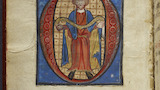 A prophet holding a scroll ? (fol. iii v)