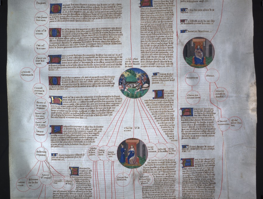 John II, Charles V , Edward I (image 33) Image credit Leeds University Library