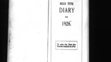 Diary, 1926