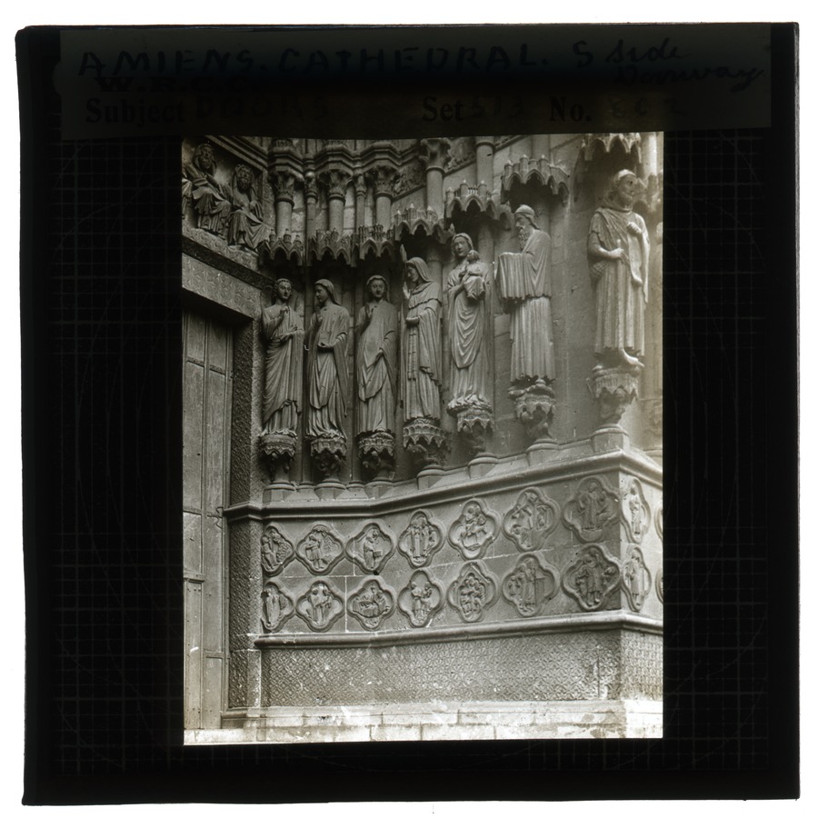Doors. Amiens Cathedral, S [South] side doorway Image credit Leeds University Library