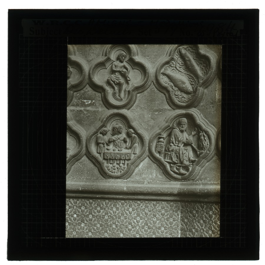 Dec. [Decorative] detail. Amiens medallions, W. [West] portal Image credit Leeds University Library