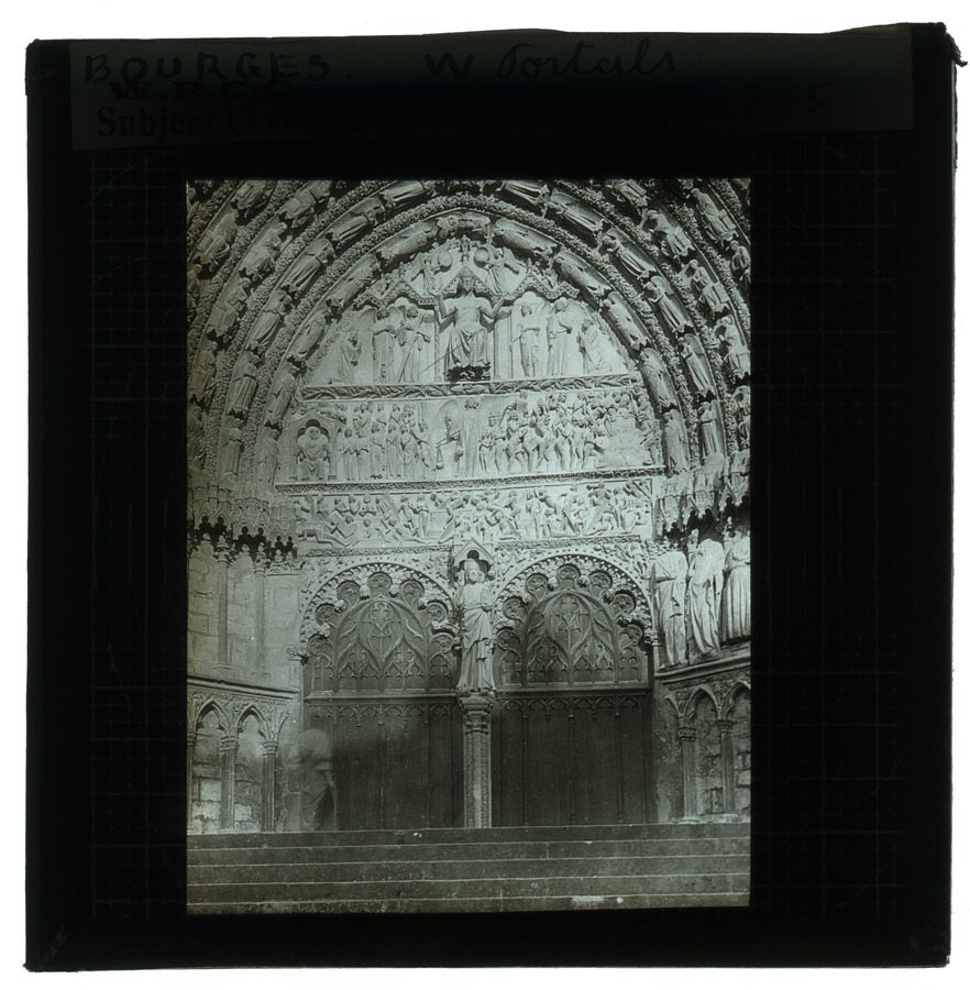Doors. Bourges. W [West] portals Image credit Leeds University Library