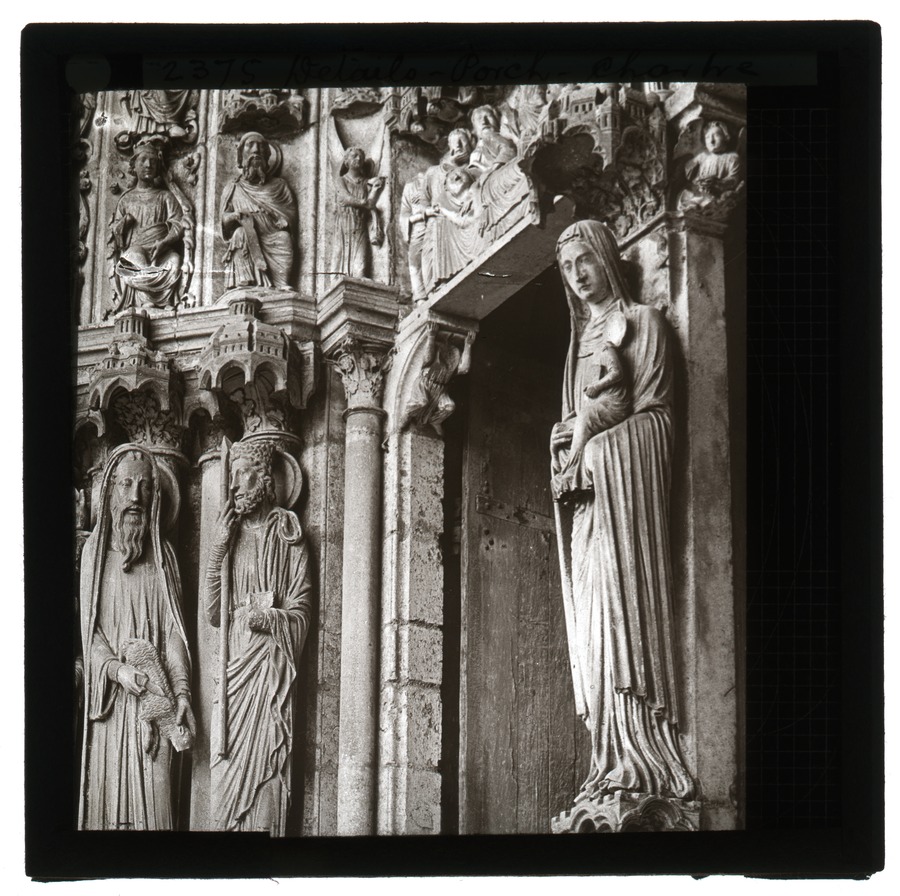 Details - porch - Chartre [Chartres] Image credit Leeds University Library