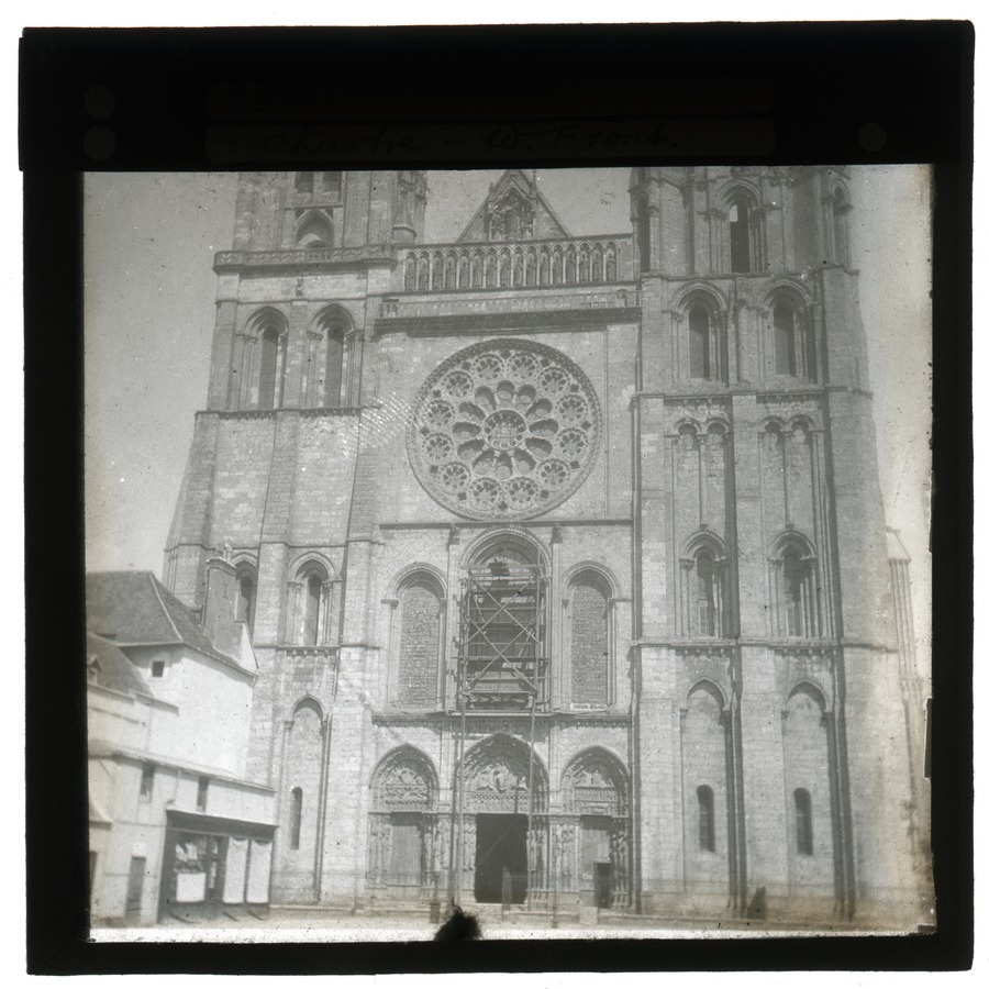 Chartre [Chartres] - W. [West] front Image credit Leeds University Library