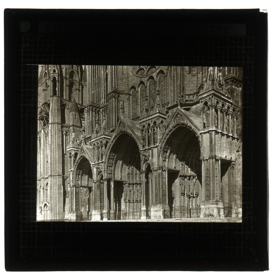 W. [West] doorways Chartre [Chartres] Image credit Leeds University Library