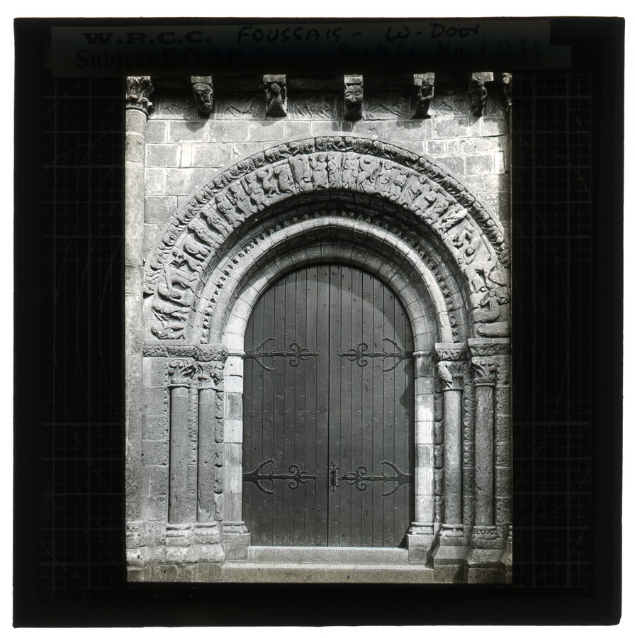 Doors. Foussais [Foussais-Payré] W. [West] door Image credit Leeds University Library