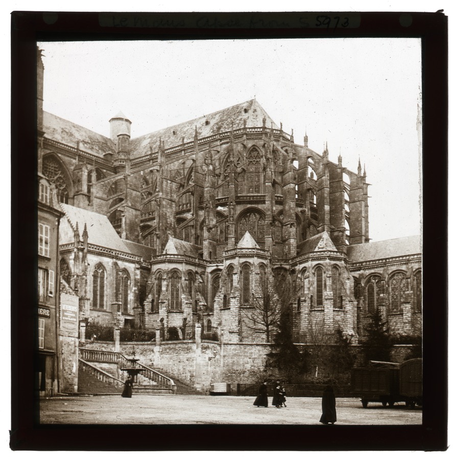 Le Mans apce [apse] from S. [South] Image credit Leeds University Library