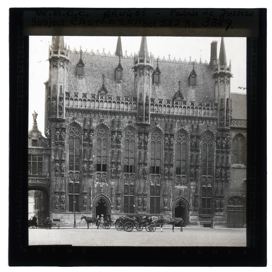 Castles etc. Bruges - Palais de Justice Image credit Leeds University Library