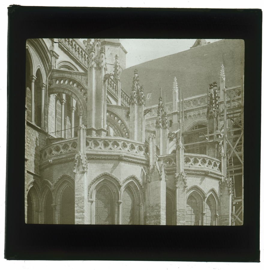 Ypres, St. Martin, flying buttresses Image credit Leeds University Library