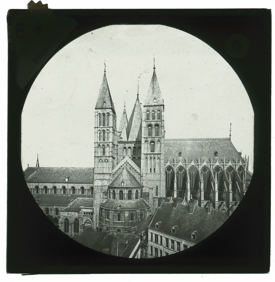 Tournai, view of the Cathederal from the belfry Image credit Leeds University Library