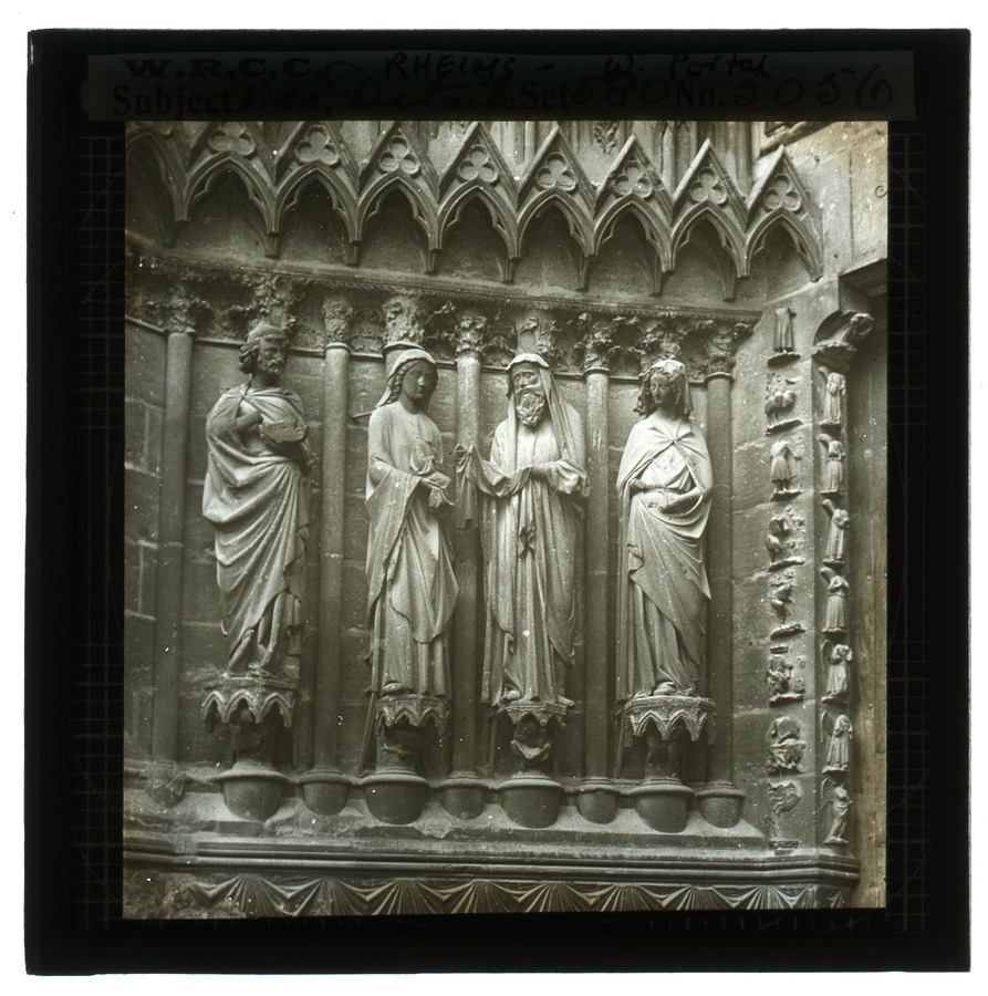 Dec. [Decorative] details. Rheims [Reims] - W. [West] portal Image credit Leeds University Library