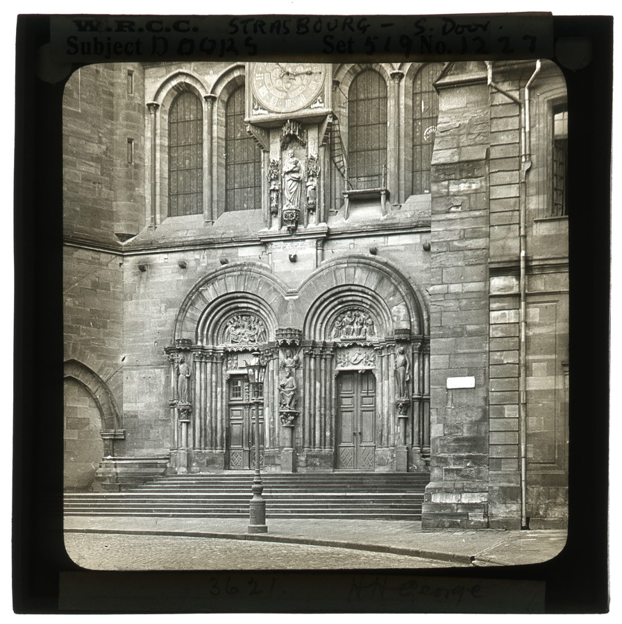 Doors. Strasburg - S. [South] door Image credit Leeds University Library