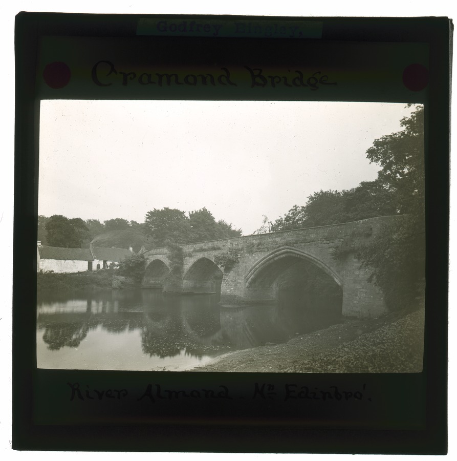 Cramond Bridge, River Alomnd [Almond] Nr [near] Edinburgh Image credit Leeds University Library