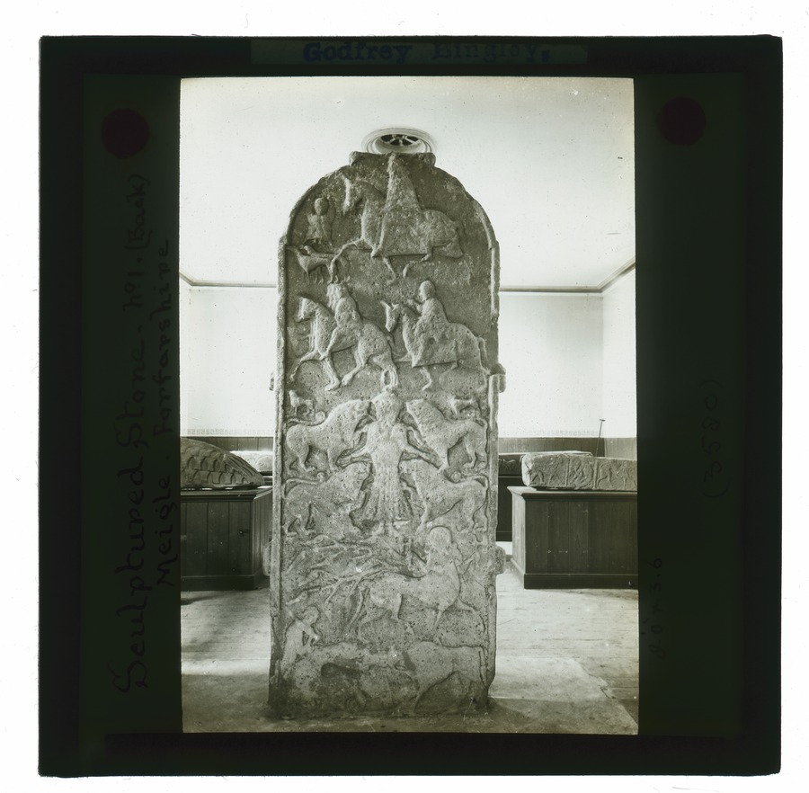 Sculptured Stone Meigle Forfarshire No 1 Back Image credit Leeds University Library