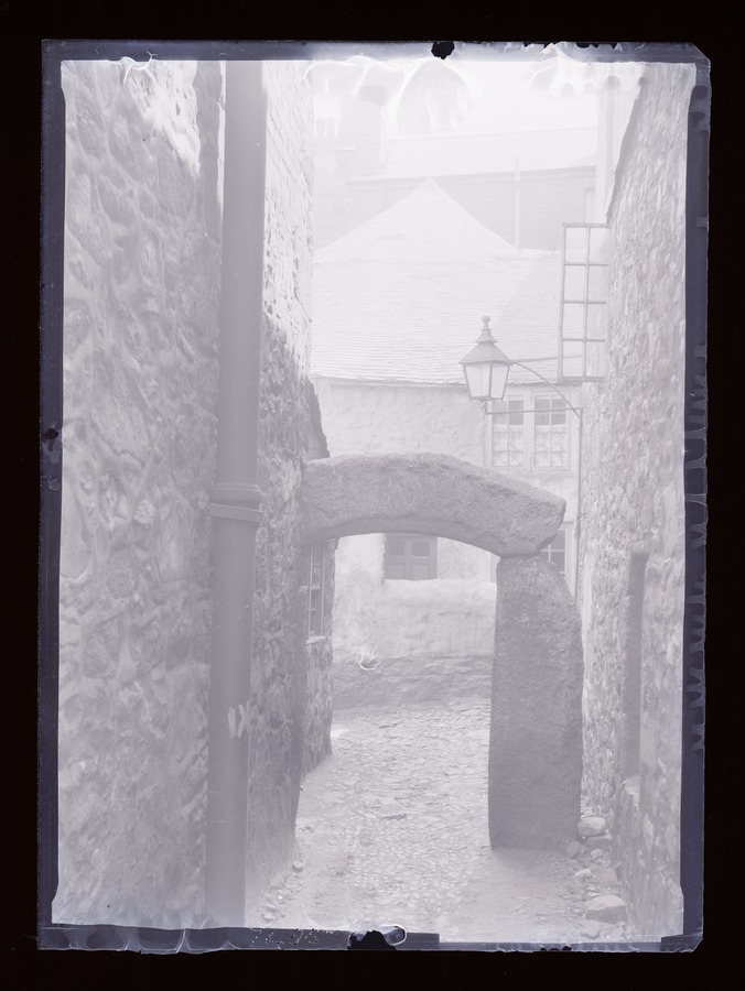 St. Ives, Old arch in street Image credit Leeds University Library