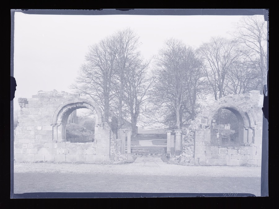Jervaulx Abbey, Arches Image credit Leeds University Library