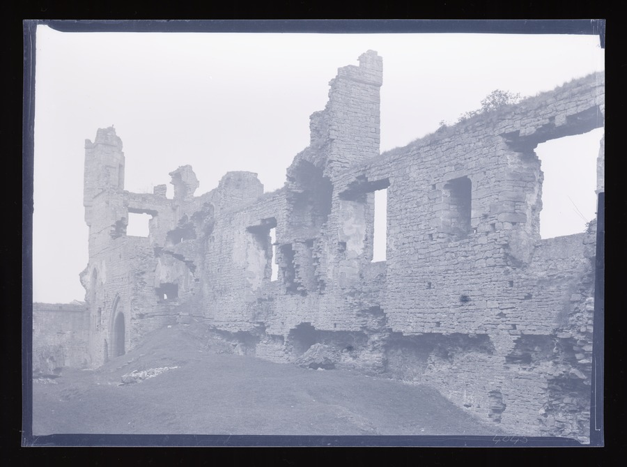 Middleham Castle, Entrance Image credit Leeds University Library