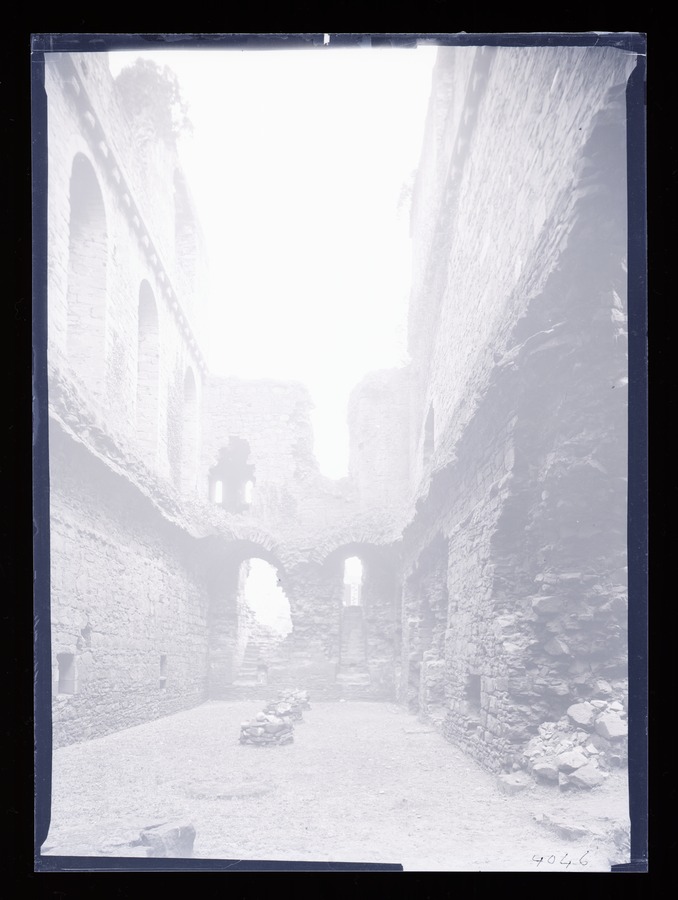 Middleham Castle, Interior Castle Image credit Leeds University Library