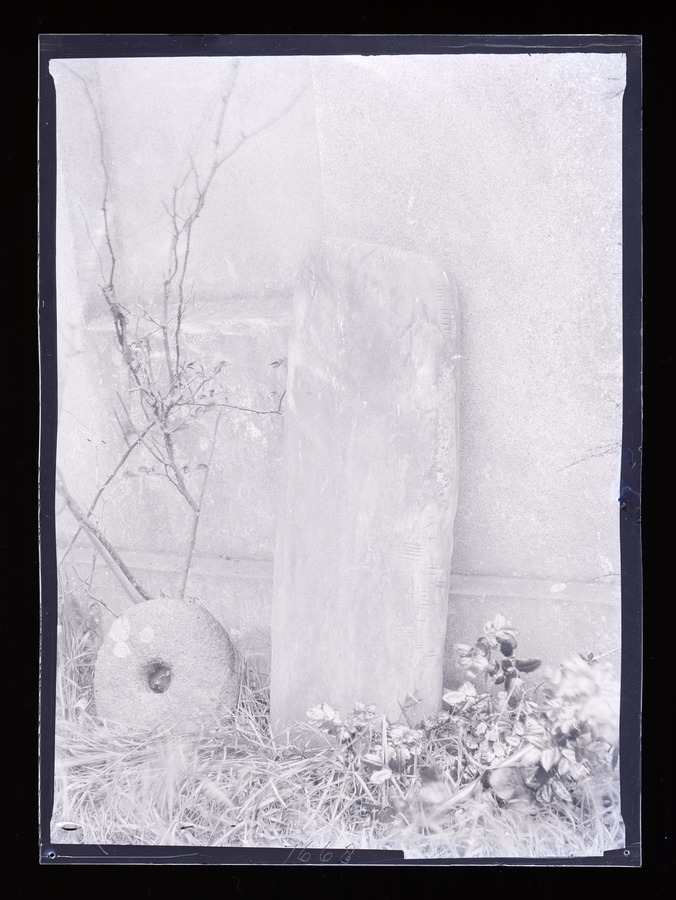 Port St. Mary Ogham Stone Image credit Leeds University Library