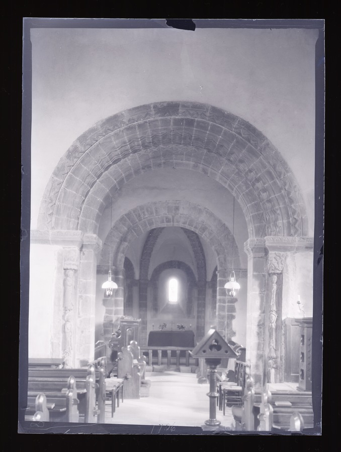 Kilpeck Interior Image credit Leeds University Library