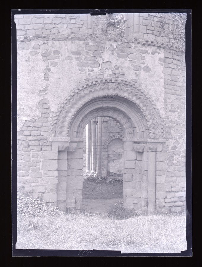 Ludlow castle Chapel doorway Image credit Leeds University Library