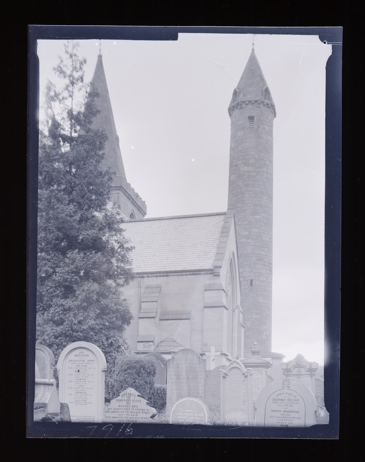 Brechin Cathedral, Round tower - door Image credit Leeds University Library
