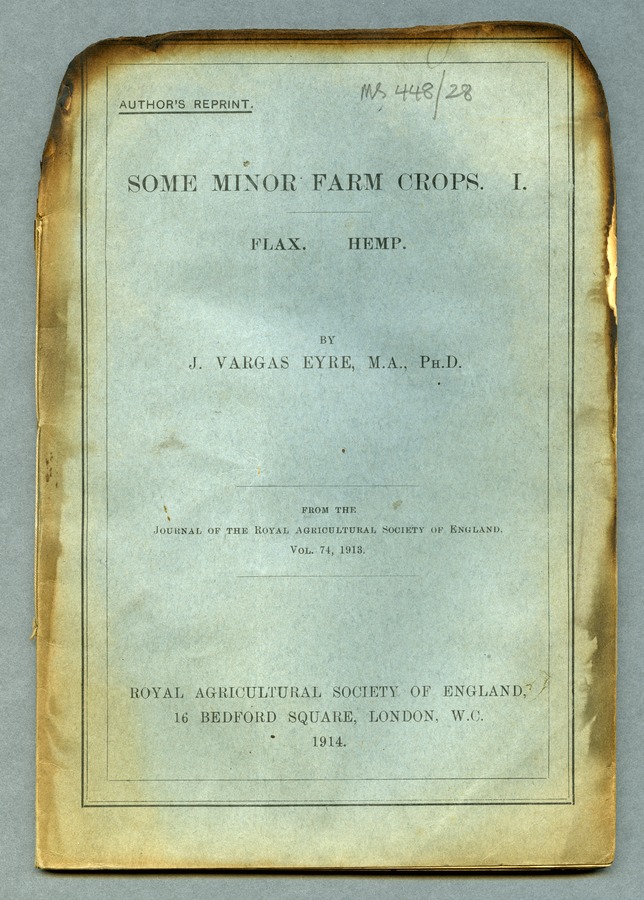 Eyre (John Vargas) Some minor farm crops Image credit Leeds University Library