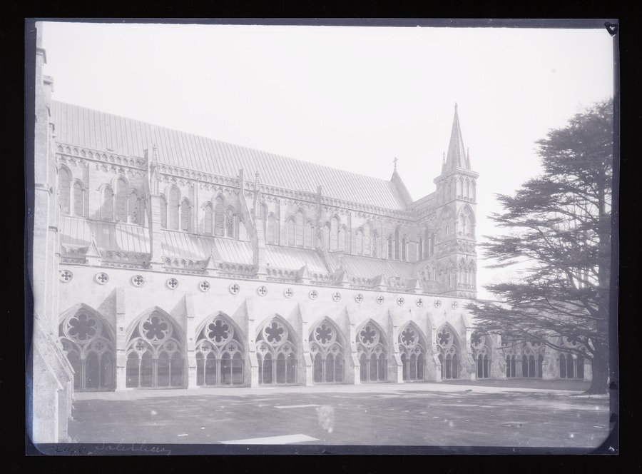 Salisbury, Cathedral Nr. Cloister Court Image credit Leeds University Library